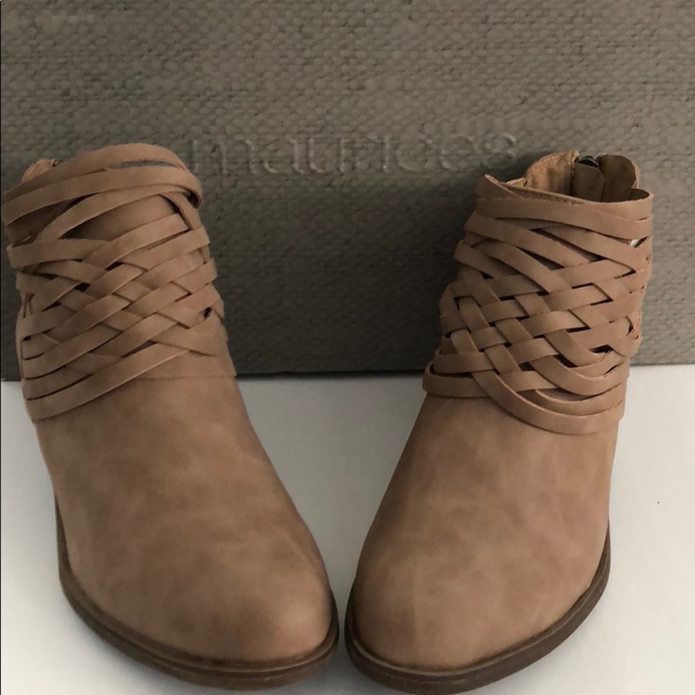 Bianca multi strap Taupe booties